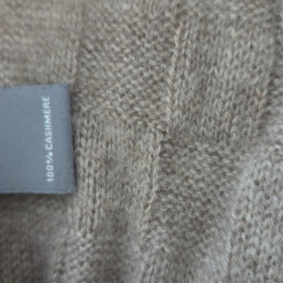 Neiman Marcus Tan Asymmetrical Shrug with Waterfall Front Cardigan - Picture 5 of 6